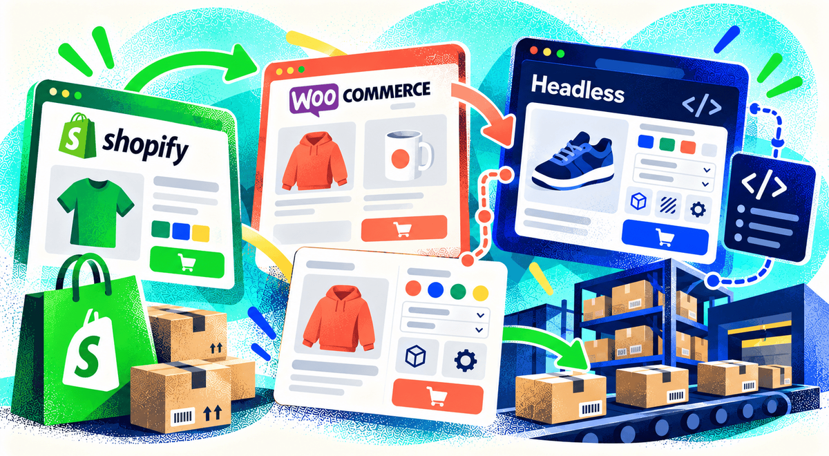 Shopify, WooCommerce, or Headless: Which Fits a Complex Product Workflow?