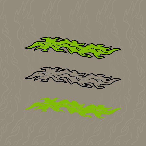 Custom seaweed Illustrator brush