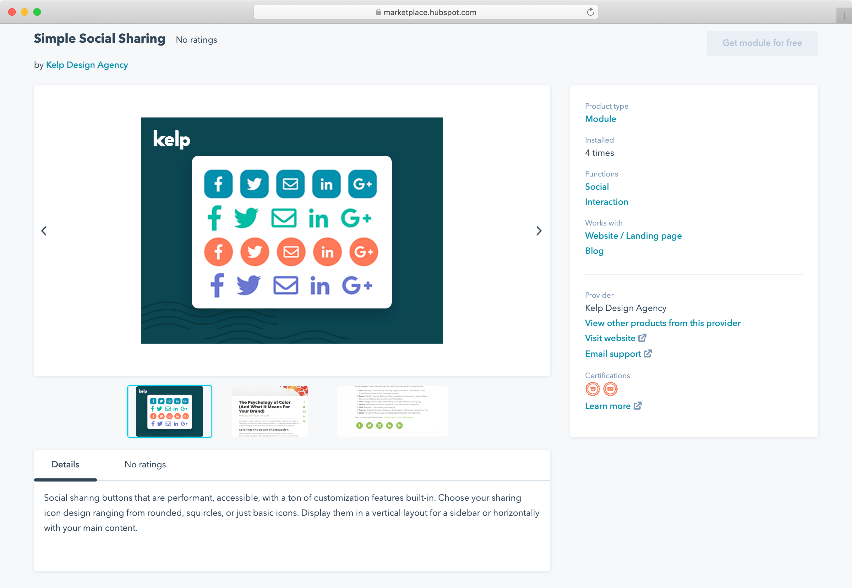 Our first HubSpot Custom Module is now available in the HubSpot Marketplace which marks Kelp’s official debut in any digital marketplace ???? Why Social Sharing Buttons? There are a million social… 
